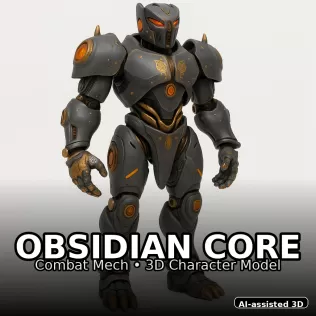 Emberforge Guardians — High-Poly Kitbash Character Pack (10 Mode - Model thumbnail 20