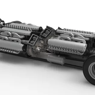 Vintage AWD Dragster Base Scale 1:25 - Model thumbnail 22