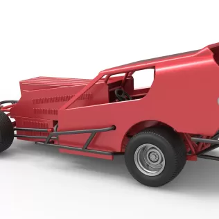 Vintage Dirt Modified stock car Version 4 Scale 1:25 - Model thumbnail 12