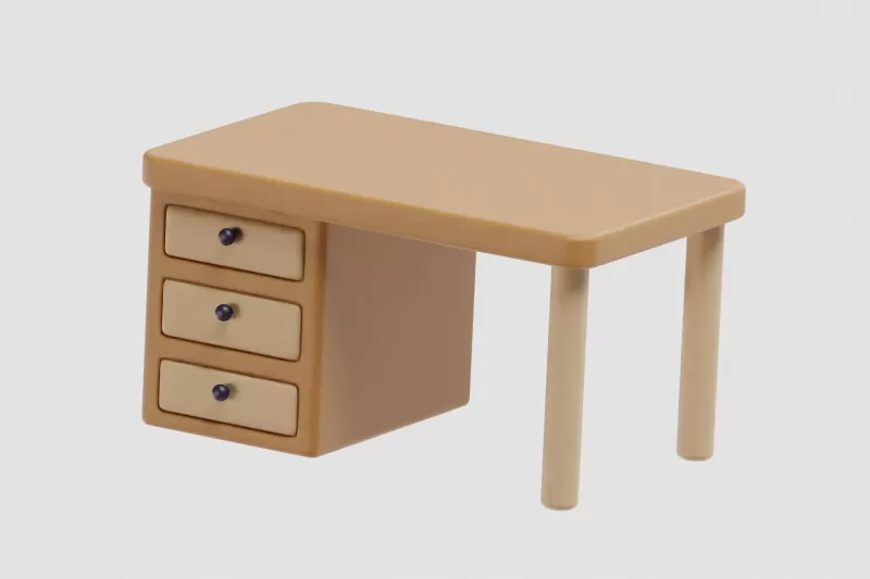 Office Table - Model preview 8