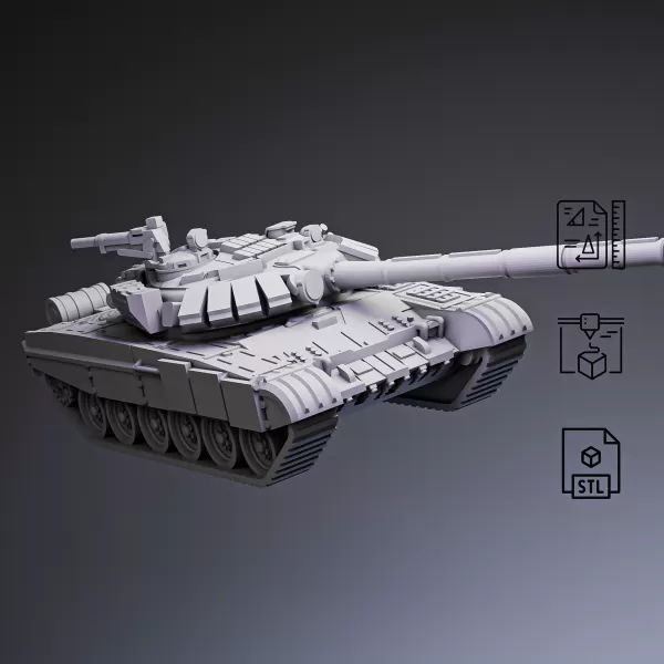 T-72 Main Battle Tank #RoZ - Model preview 3