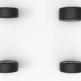 Wheel Set of Three Quarter Midget Scale 1:25 - Model thumbnail 7
