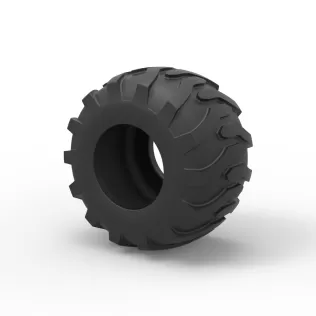 Tractor tire 36 Scale 1:25 - Model thumbnail 7