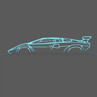 Lamborghini - Countach Wall Art