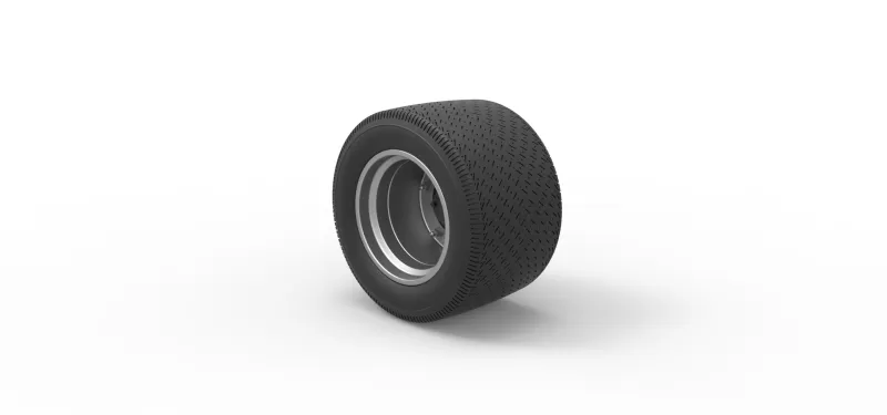 Wheel from Asphalt Modified stock car Version 6 Scale 1:25 - Model preview 7