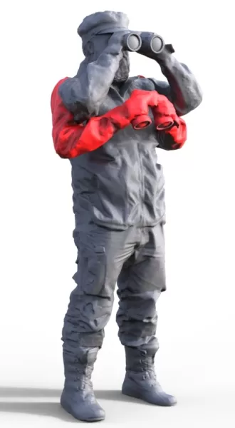 Figure for ship model movable - Model preview 1