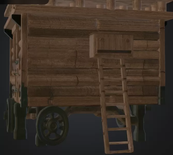 Holzbelagerungsturm - Model preview 2