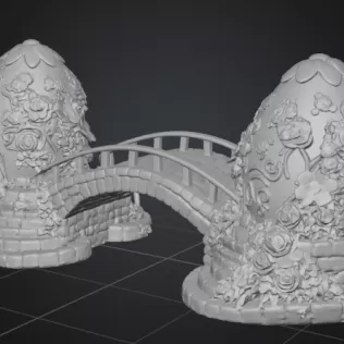 Eggbridge – Fantasy Easter Egg Bridge | 3D Printable - Model thumbnail 11