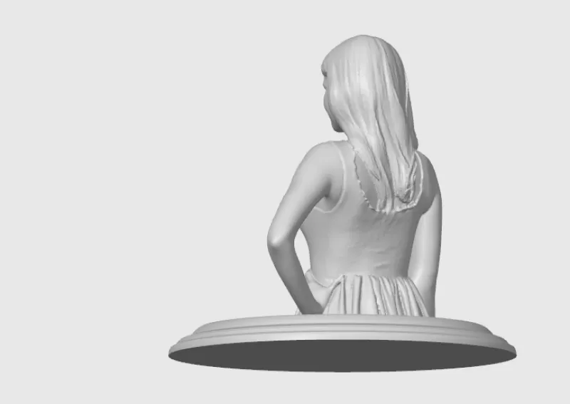 Erin Moriarty 3D Bust - Model preview 6