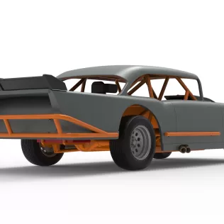 Vintage Dirt Modified stock car Version 9 Scale 1:25 - Model thumbnail 19