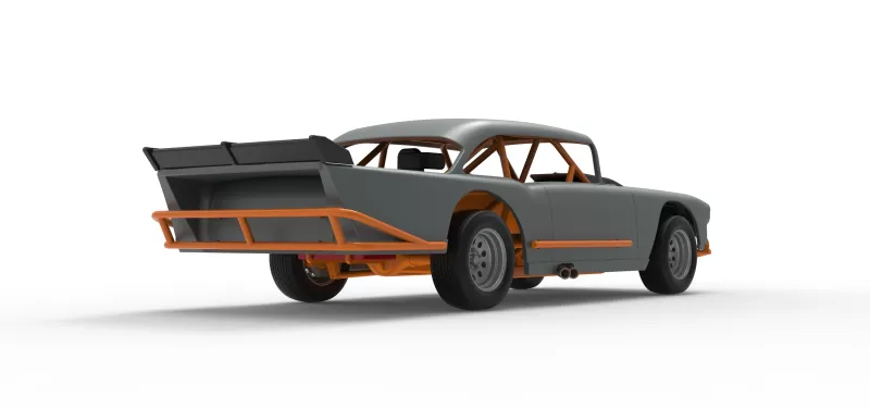 Vintage Dirt Modified stock car Version 9 Scale 1:25 - Model preview 19