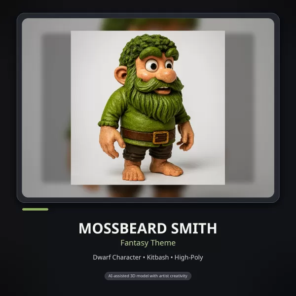 Whimsical Creature & Character Kitbash Collection – High-Poly 3D - Model preview 10