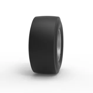 Rear wheel of vintage dragster Version 4 Scale 1:25 - Model thumbnail 3