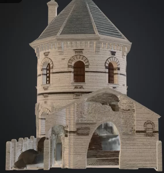 Wehrturm rund - Model preview 4