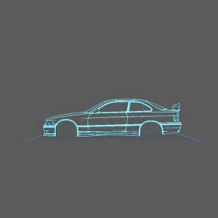 BMW - E36 M3 Wall Art