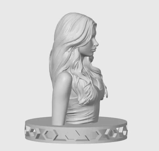 Nina Dobrev 3D Bust Print - Model preview 4