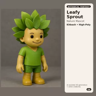 Character Kitbash Collection – High-Poly Stylized 3D Figures - Model thumbnail 12