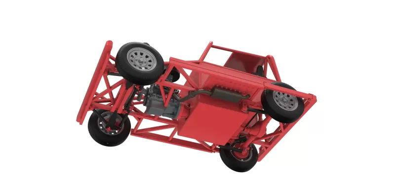 New Zealand Ministock car Base Version 3 Scale 1:25 - Model preview 3