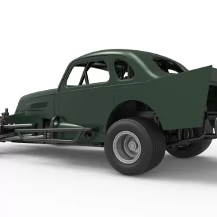 Vintage Dirt Modified stock car while turning Scale 1:25 - Model thumbnail 13