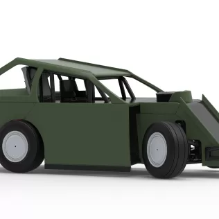Mod Lite Race car while turning Version 2 Scale 1:25 - Model thumbnail 25