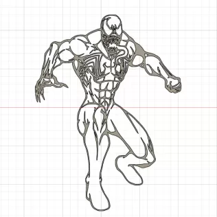 Silhouette Venom - Marvel Wallart