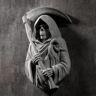 Grim Reaper Bust Relief #RoZ - Model thumbnail 8