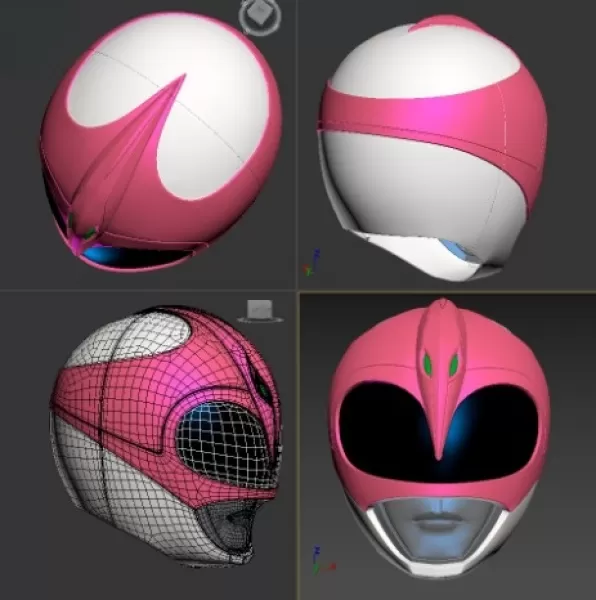Pink Power Ranger Helmet Pattern Pink Power Ranger Helmet