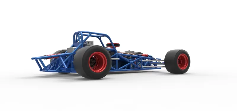 Supermodified front engine race car Base Version 4 Scale 1:25 - Model preview 21
