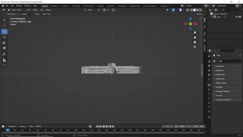 Garden Sign and Attachments - Model preview 21