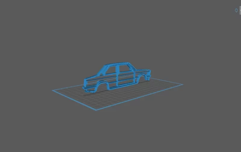 BMW - Serie 3 E21 1975 Wall Art - Model preview 2