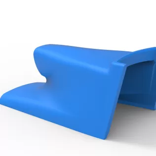 Air Scoop of Pavement Silver Crown Car Scale 1:25 - Model thumbnail 10