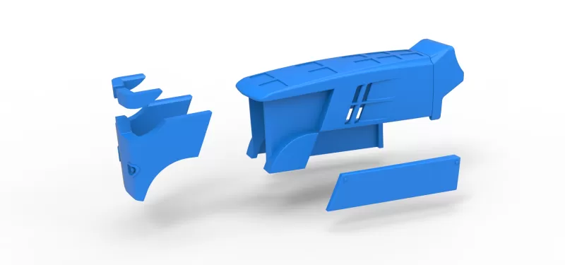 Hood of Pulling tractor Version 3 Scale 1:25 - Model preview 14