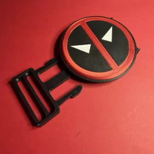 Deadpool Snaplock Belt Buckle - Model thumbnail 6