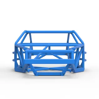 Frame of Vintage Dirt late model Race car Version 2 Scale 1:25 - Model thumbnail 5