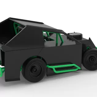 Mod Lite Race car while turning Scale 1:25 - Model thumbnail 20