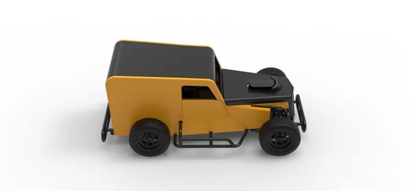 Dwarf car Scale 1:25 - Model preview 23