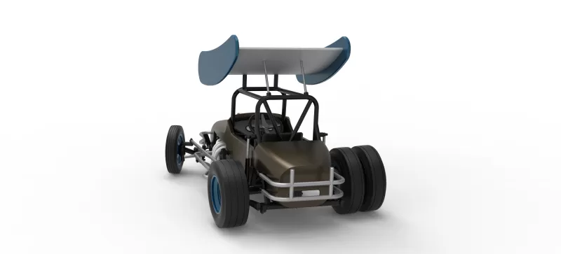 Vintage Winged Supermodified for Dirt while turning V2 1:25 - Model preview 14