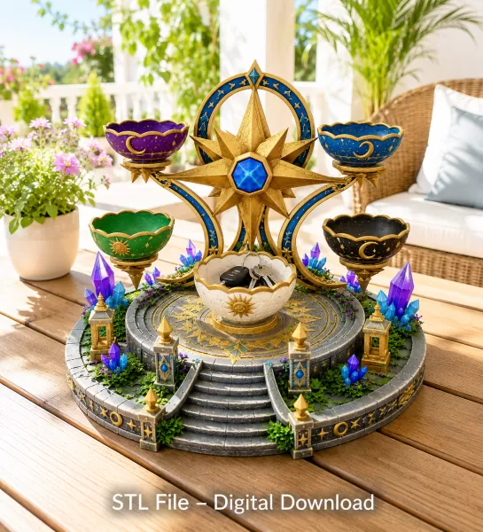 Astral Constellation Offering Sanctuary STL File for 3D Print - Model preview 4