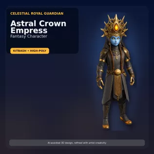 Stylized Mythic Character Pack – Kitbash High-Poly Collection - Model thumbnail 18