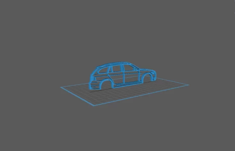 BMW - E91 2009 Wall Art - Model preview 2