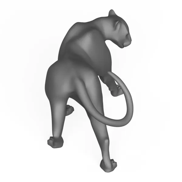 3D Printable Wild Animal Jaguar - Model preview 4