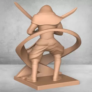Ninja Warrior Statue - Model thumbnail 2