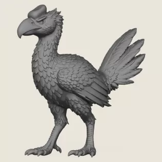 Dinosaur Bird Print Ready 3D Model