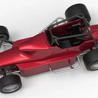 Pavement Silver Crown Car Version 2 Scale 1:25 - Model thumbnail 4