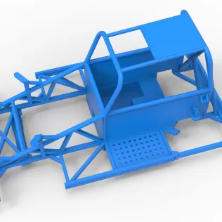 Frame of New Zealand Ministock car Version 3 Scale 1:25 - Model thumbnail 2