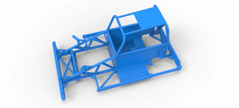 Frame of New Zealand Ministock car Version 3 Scale 1:25 - Model preview 2