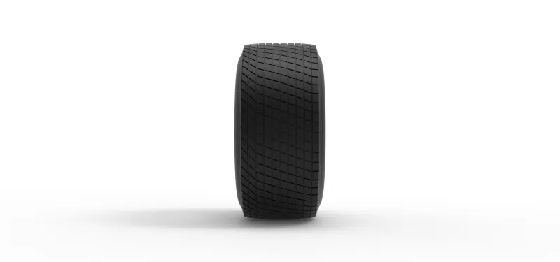 Rear tire of Vintage Champ car Scale 1:25 - Model preview 4
