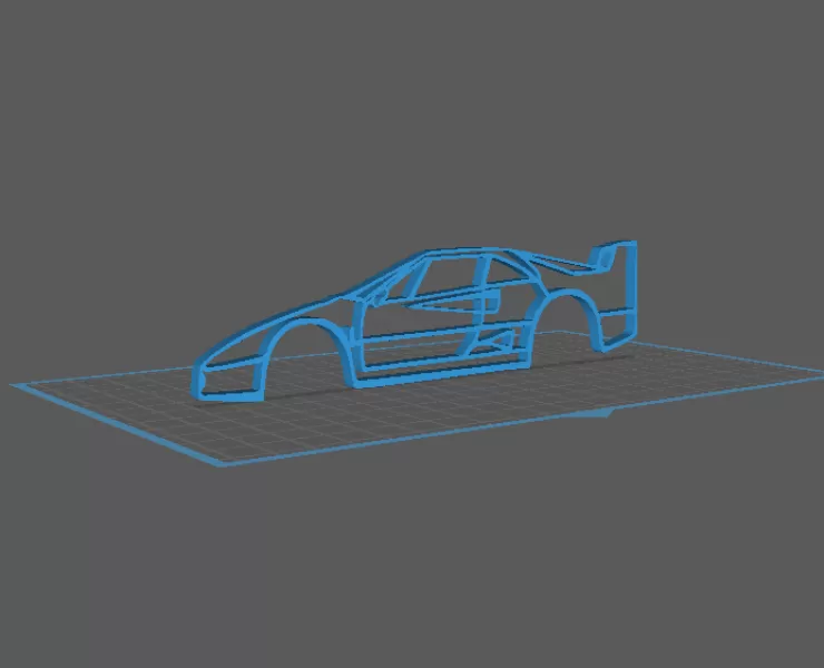 Ferrari - F40 Wall Art - Model preview 1