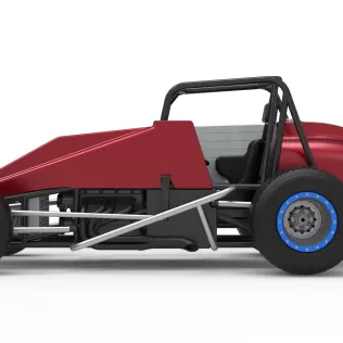 Vintage Dirt Silver Crown Car Scale 1:25 - Model thumbnail 9