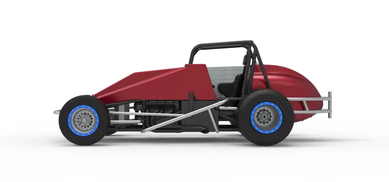 Vintage Dirt Silver Crown Car Scale 1:25 - Model preview 9